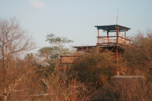 Our lookout tower at camp