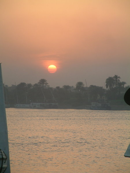 Sunset over the Nile in Luxor