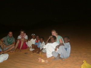 Children joining us at our bush camp in Sudan