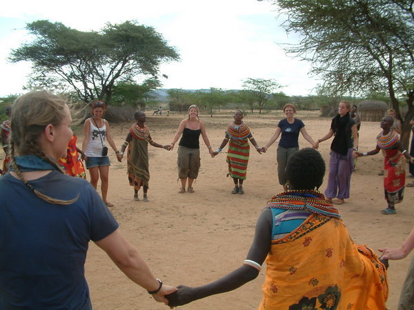 Dancing at Samburu village