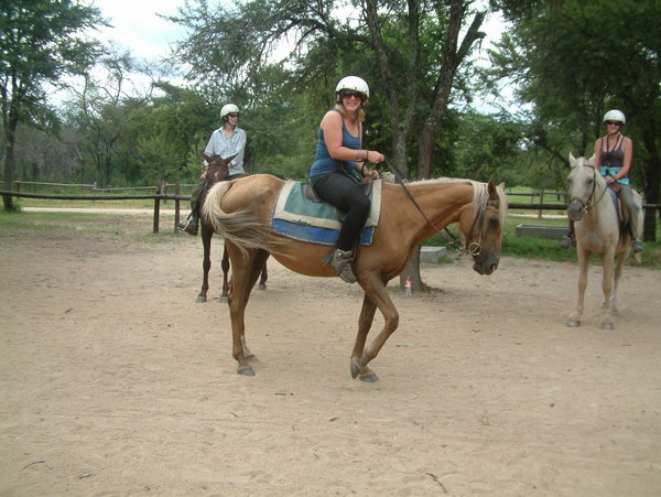 Me on my horse Savannah (fitting name!)