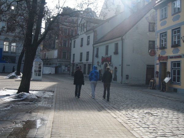 walking through the old town