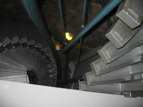 the cool twirly staircase at the hostel