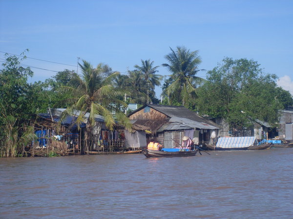 Homes on the Mekong Delta