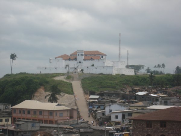 view of Fort St. Jago from Elmina Castle
