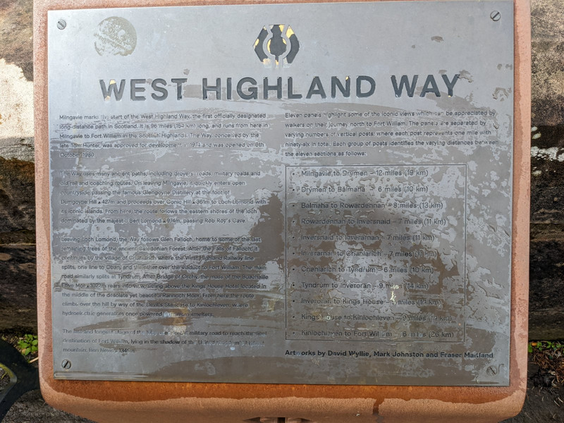 details of west highland way enlarge to read