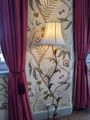 lamp and wall paper Bridge of Orchy dining room