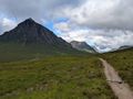 The mountain Buachaille Etide Mor as it starts to clear