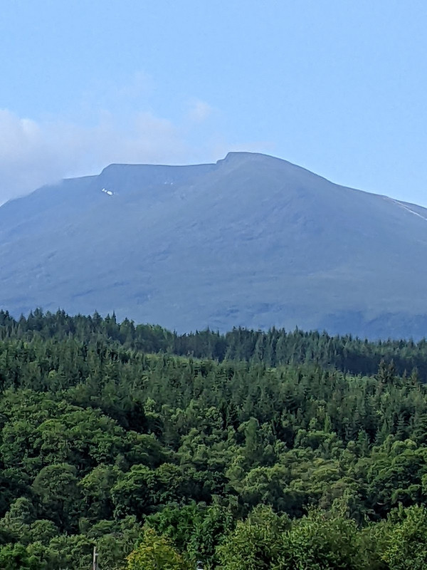 Ben Nevis as viewed from Coire Glas guest house