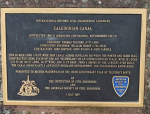 Caledonian Canal Civil Engineering Landmark