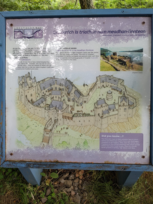 Medieval Castle - Urquhart Castle ruins - control of the Glen