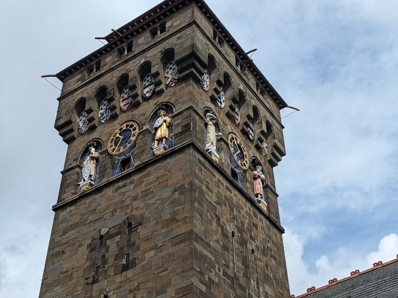 Cardiff castle clock tower