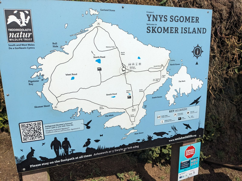 Skomers Island map