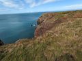 Rugged cliff sides of pembrokeshire coast 
