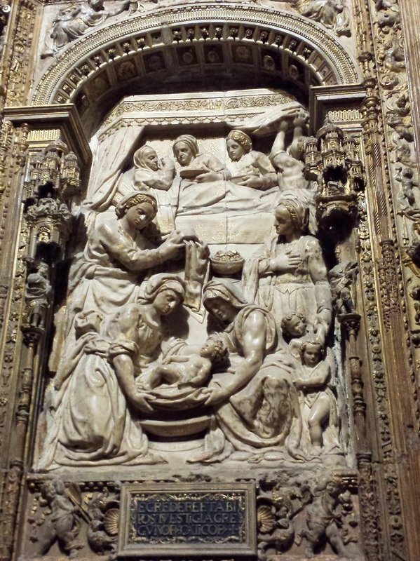 Carving in alabaster