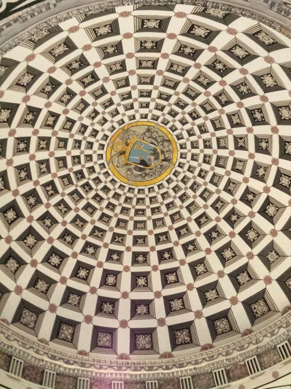 Dome in the stairway entry way