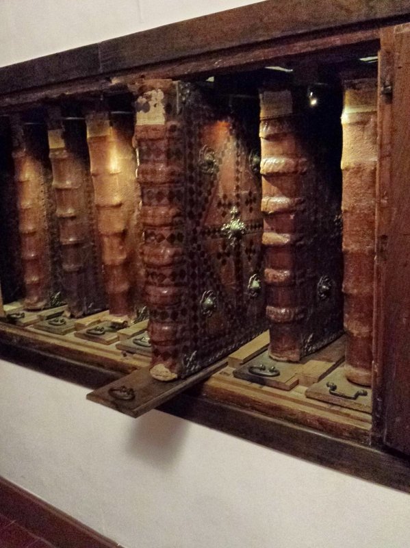 A rack of Codices waiting for monks