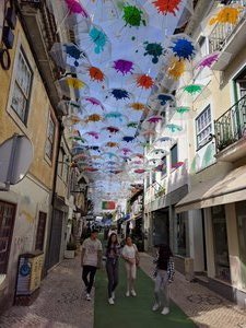 Agueda - small city noted for its umbrella decorations