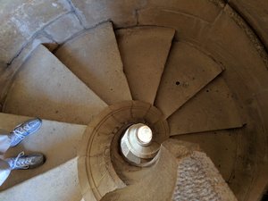 Stone spiral stairs