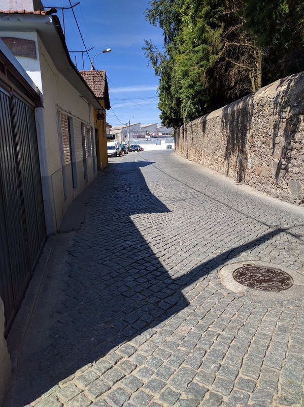 Street along wall of Monastery Grijo 