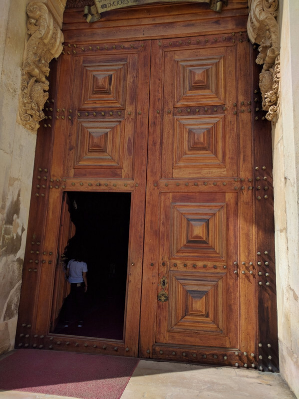 Entry door into King John's Library