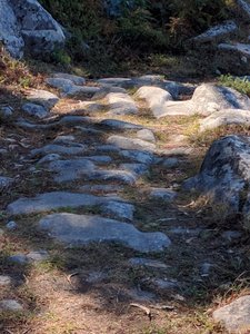 The ruts in the stones from this old Roman road and centuries of travel