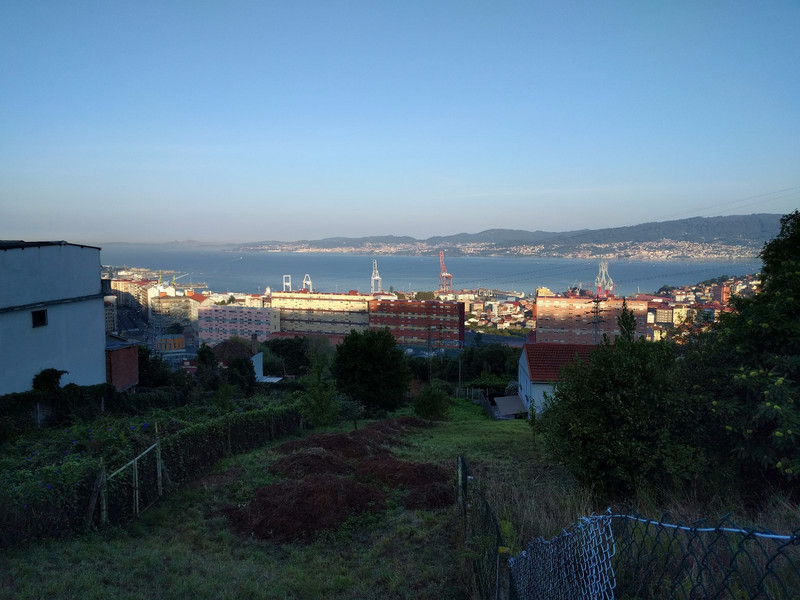 Looking back towards harbor and Vigo