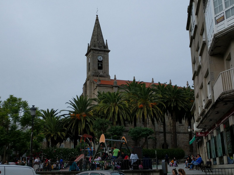 The Sto. Tomas church in the background 
