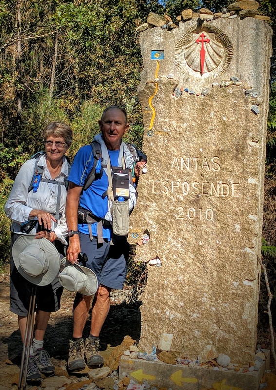 This is Esposendes monument marker to the Coastal Camino