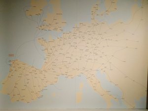 Many Camino routes across Europe