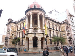 Spanish colonial building in Cuenca