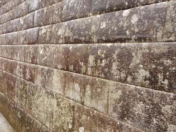 The walls in Macchu Picchu