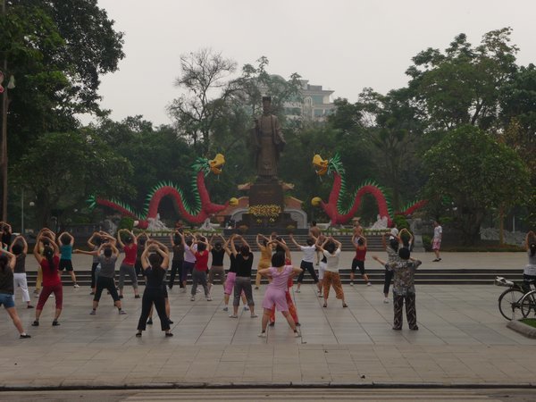 Park exercise, Hanoi