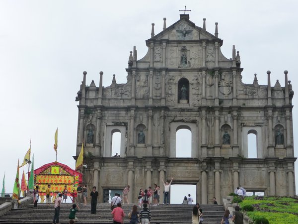 Facade to St Paul's Fort, Macau