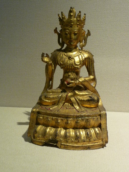 Bronzen boeddha van 14e à 17e eeuw na Chr.