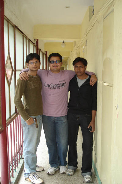 Me ,Indra, Ashwani @ Hotel Cherring Cross.. Me in Black