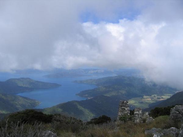 Marlborough Sounds from Mt. Stokes