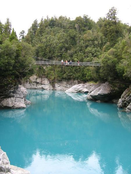 Hokitika Gorge is really blue