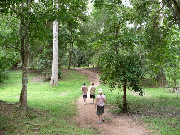 Beautiful walk at Angkor Thom