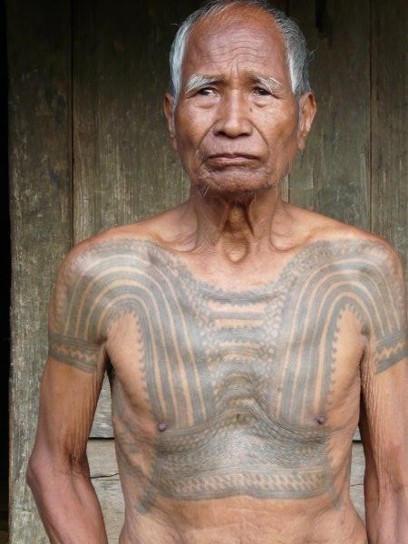 Tattooed warrior from Lubo