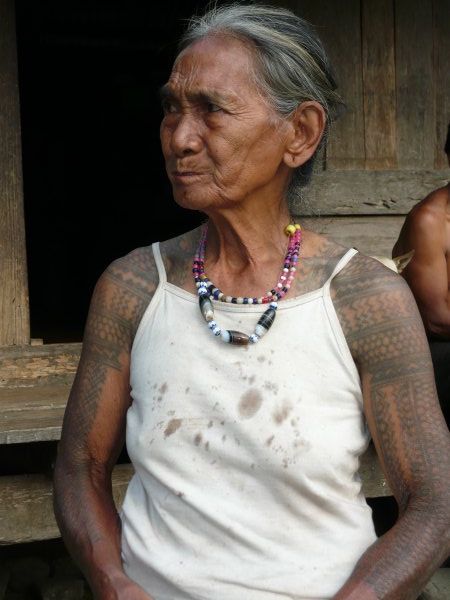 Tattooed woman from Lubo