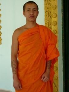 Tattooed Dai monk