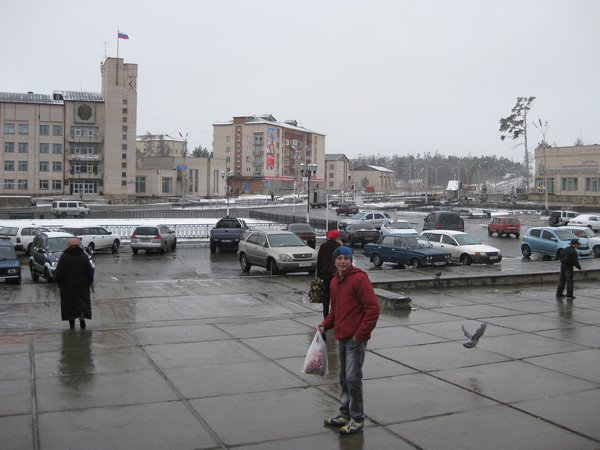 Vanya in Severobaikalsk town centre