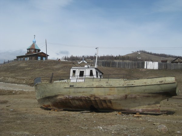 A boat, Baikalskoe