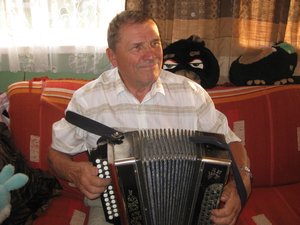 Kolya on the accordion