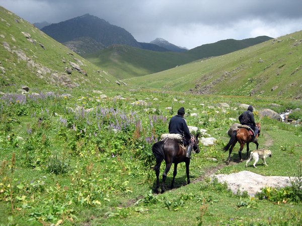 Riding up to the high pastures, Suusamyr