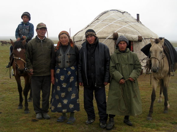 Adil and his family, Song Kul