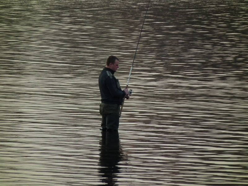 Fishing in the river near my flat