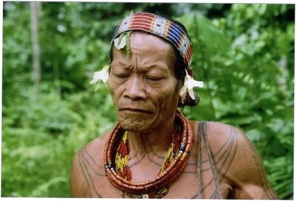 Mentawai medecine man, Siberut, Indonesia