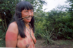 Matses woman, Javari Basin, the Amazon